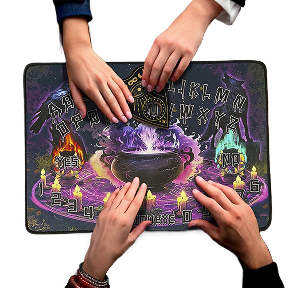 Divination Board for Witch - Portable Rubber Pad Altar Supplies,Dowsing Metaphysical Ceremony Mat | for Adults Teens Friends Family Holiday Birthday Party Gathering Tarot Reading