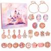 Advent Calendar Bracelet 24 Days Xmas Countdown Charm Bracelet Advent Calendar 2024 Includes 2 Bracelets & 22 Beads Rose Gold Alloy Christmas for Kids, Girls, Teens .. view 3