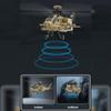 1/32 F11-N AH64 RC Helicopter for Adults, 2.4G 6CH Coaxial Dual Rotor 6G/3D Military Remote Control Helicopter with Optical Flow Altitude Hold, RC Aircraft Model Gift -RTF view 2