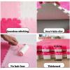 10pcs, Fluffy Interlocking Carpet Tiles, Shaggy Plush Foam Floor Mats Non Slip Washable Fuzzy Puzzle Play Mat(#5) view 4