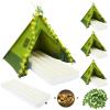 Chunm 4 Sets Camp Teepee Tent Set Camping Party Tents Decorations Vbs Sunday School Backdrop Photography with Mattress Lights and Fake Vines for Camping Sleepovers Slumber Birthday Party Supplies view 1