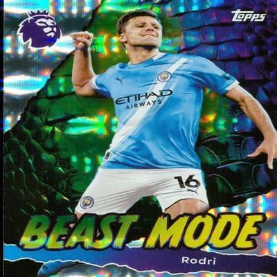 Premier League 2026 Rodri Beast Mode Trading Card