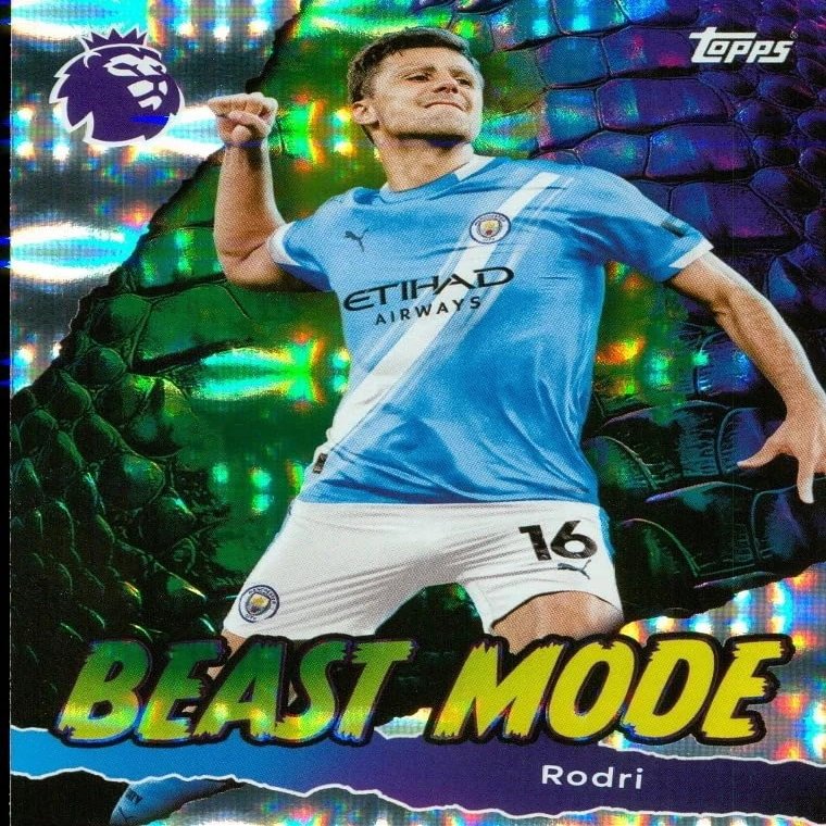 Premier League 2026 Rodri Beast Mode Trading Card