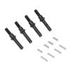 4Pcs Steel Front Rear Portal Stub Axle Drive Shaft, Upgrade Accessories for FMS FCX24 124/ RC Car, Strength Steel Axle with Pins, Powertrain for and Stable Driving Performance view 2