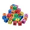 Relaxdays 144 x Whisper Dice, Quiet Number Dice, Soft Dice Children, Foam Dice, Play Dice, Dice, Colourful view 1