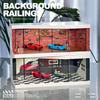 Luay Wuliza 1:64 Scale Die-Cast Car Display Stand. Suitable for Hot Wheels, Matchbox, and Similar die-cast car Models. Setting and Lighting: Parking Lot (Red Brick Exhibition Hall) view 2