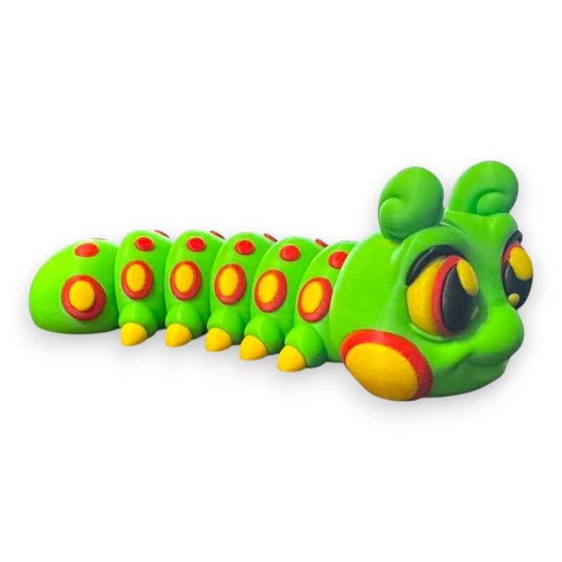 Articulated Caterpillar | Home Dcor and Office Desk Toys | Autism, ADHD, Sensory | 3D Printed Gift