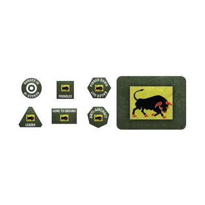 Flames of War 11th Armoured Division Tokens & Objectives FOW BSO902