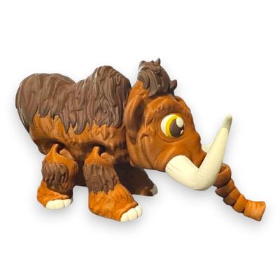 Articulated Mammoth | Home Dcor and Office Desk Toys | Autism, ADHD, Sensory | 3D Printed Gift
