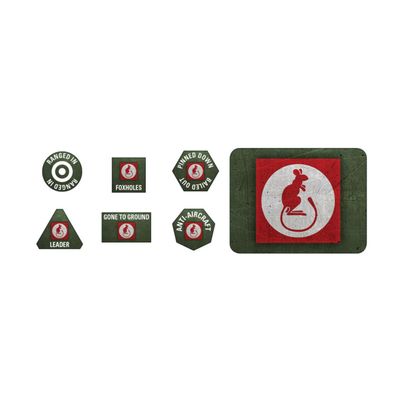 Flames of War 7th Armoured Division Tokens & Objectives FOW BSO903