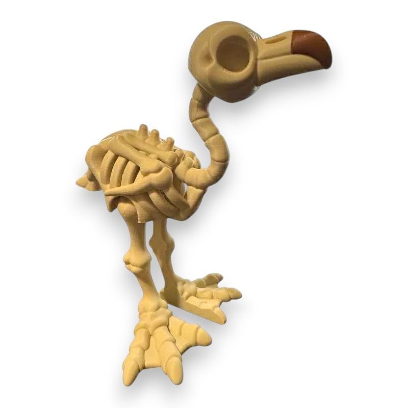 Articulated Flamingo, Skeleton | Home Dcor and Office Desk Toys | Autism, ADHD, Sensory | 3D Printed Gift