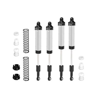 GPM 6061-T6 Alloy Front/Rear Complete Internal Spring Shock (130Mm And 134Mm) For 1/8 Lmt 2.0 Grave Digger 4X4 Solid Axle Brushless Monster Truck-Los04028 (Silver)