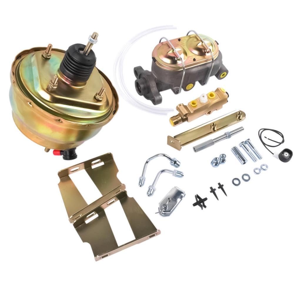 8 Inch Car Servo Brake Compatible with 1955-1957 Bel Air Nomad 150 210 Series AP02
