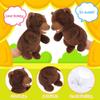 Animal Hand Puppets 11 Inch Safari Jungle Zoo Woodland Puppet Rainforest Grassland Animals Role-Playfor Kids Storytelling Imaginative Pretend Play Teaching Preschool Learning Educational(Brown Bear) view 3