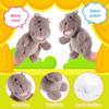 Animal Hand Puppets 11 Inch Safari Jungle Zoo Woodland Puppet Rainforest Grassland Animals Role-Playfor Kids Storytelling Imaginative Pretend Play Teaching Preschool Learning Educational(Hippo) view 3