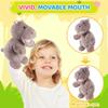 Animal Hand Puppets 11 Inch Safari Jungle Zoo Woodland Puppet Rainforest Grassland Animals Role-Playfor Kids Storytelling Imaginative Pretend Play Teaching Preschool Learning Educational(Hippo) view 4