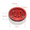 RC Car Tyres Wheels For Axial For SCX10 90026 90046 For Wraith RR10 90048 D90 For TRX4 For TRX6 1/10 25mm Metal 2.2" Beadlock Wheel Rims RC Crawler Car Parts(2pcs) view 4