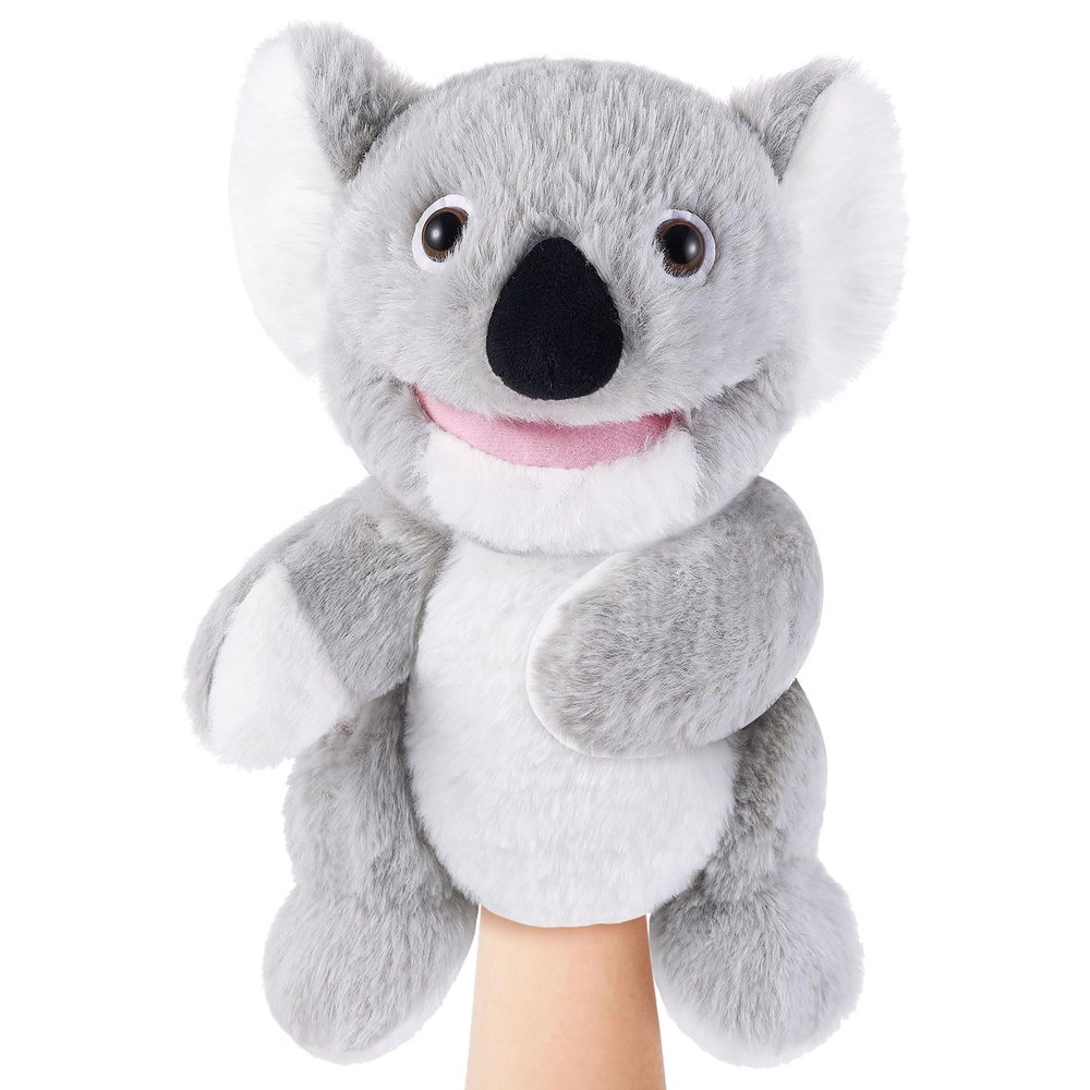 Animal Hand Puppets 11 Inch Safari Jungle Zoo Woodland Puppet Rainforest Grassland Animals Role-Playfor Kids Storytelling Imaginative Pretend Play Teaching Preschool Learning Educational(Koala)