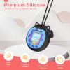 for Tamagotchi Paradise Silicone CaseSoft Protective Cover with Lanyard,Shockproof Dustproof Shell for Tamagotchi Electronic Pet Toy[Black] view 3