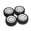 RC Car Tyres Wheels For Tamiya For TT01 For TT02 XV01 XV02 TA06 PTG-2 For HPI For HSP For Kyosho 4pcs 68mm 1/10 Tyre Wheel RC Tires On Road Touring Drift Car view 3