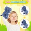 Animal Hand Puppets 11 Inch Safari Jungle Zoo Woodland Puppet Rainforest Grassland Animals Role-Playfor Kids Storytelling Imaginative Pretend Play Teaching Preschool Learning Educational(Rhino) view 4