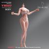 RoofWorld 1/6 Scale Female Body, 12inch Muscler Fitness Seamless Body Super Flexible Pale Skin Figure Stainless Steel Skeleton Miniature Soldier Action Figure Model Collection Doll view 4