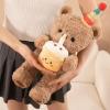 Girl Proposal Gift Cute Birthday Hug Cake Teddy Bear Plush Toy Figurine Children's Gift mini view 1