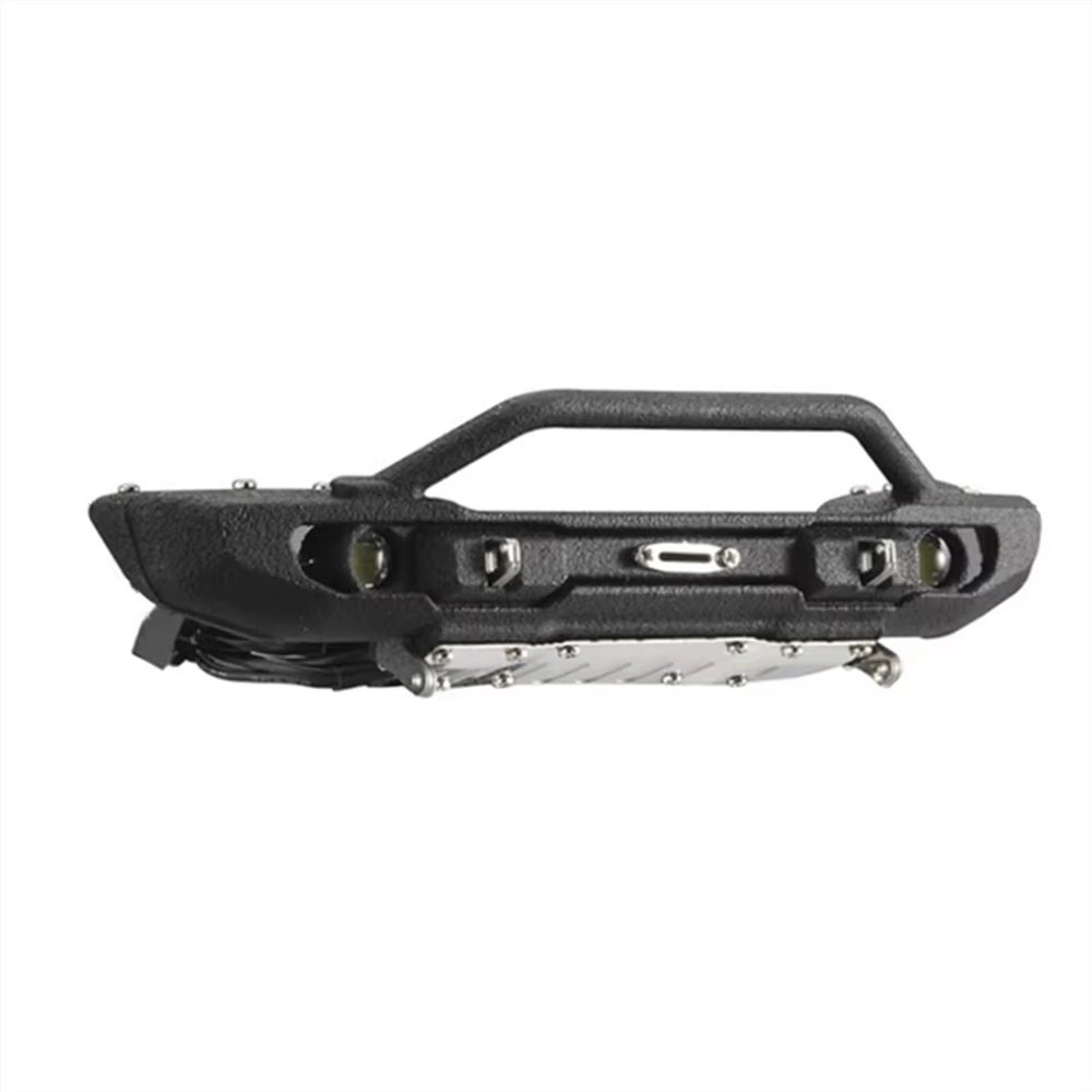 DIQYRS Compatible with TRX4M 1/18 RC Crawler Car Front Bumper with Light Upgrade Parts Accessories Rc Bumper