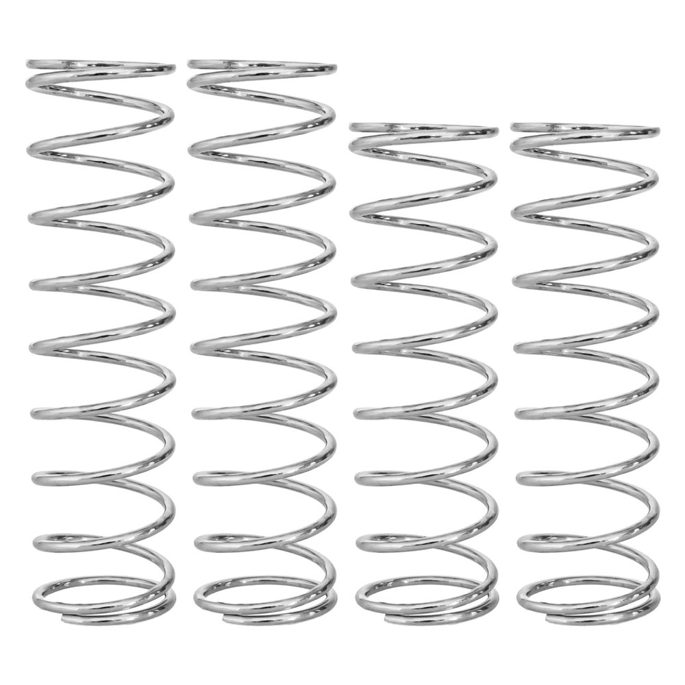 4PCS Shock Absorbers Spring for ARRMA1/8 Outcast Kraton Notorious 6S 1/7 Fireteam Big Rock, 2.0mm Steel Shock Spring Absorption Replace ARA330780 ARA330782,Front 80mm / Rear 90mm (Silver)