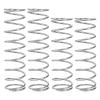 4PCS Shock Absorbers Spring for ARRMA1/8 Outcast Kraton Notorious 6S 1/7 Fireteam Big Rock, 2.0mm Steel Shock Spring Absorption Replace ARA330780 ARA330782,Front 80mm / Rear 90mm (Silver) view 1