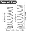 4PCS Shock Absorbers Spring for ARRMA1/8 Outcast Kraton Notorious 6S 1/7 Fireteam Big Rock, 2.0mm Steel Shock Spring Absorption Replace ARA330780 ARA330782,Front 80mm / Rear 90mm (Silver) view 2