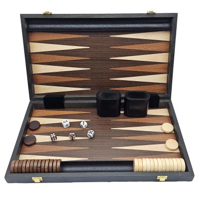 15 inch Backgammon Sets with Folding BoardLarge Backgammon Set Portable Travel GamesClassic Board GamePerfect Adult and Kids Board Games for Gifts