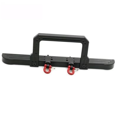 DIQYRS Compatible with UTB18 for Capra for MST for JIMNY for TRX4M 1/18 RC Crawler Car Upgrade Parts Metal Front Bumper with Winch Mount Shackles Rc Bumper