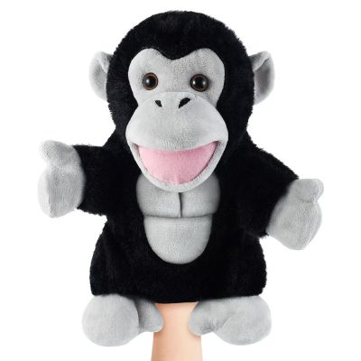 Animal Hand Puppets 11 Inch Safari Jungle Zoo Woodland Puppet Rainforest Grassland Animals Role-Playfor Kids Storytelling Imaginative Pretend Play Teaching Preschool Learning Educational(Gorilla)