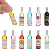 10 Pieces 1:12 Scale Miniature Wine Bottles & Beer Glasses  Dollhouse Drink Accessories, Simulation Design, Perfect for Cake Toppers, Tabletop Dcor, DIY Miniature Scenes, and Mini Food Decorations view 1