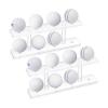 2Pcs Acrylic Golfs Ball Display Case Cabinet Shelf Double Layer Balls Stand For Collections Display For Home/Office view 1