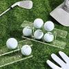 2Pcs Acrylic Golfs Ball Display Case Cabinet Shelf Double Layer Balls Stand For Collections Display For Home/Office view 4