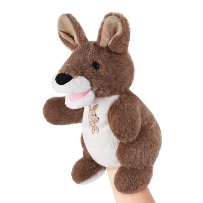 Animal Hand Puppets 11 Inch Safari Jungle Zoo Woodland Puppet Rainforest Grassland Animals Role-Playfor Kids Storytelling Imaginative Pretend Play Teaching Preschool Learning Educational(Kangaroo)