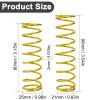 4PCS Shock Absorbers Spring for ARRMA1/8 Outcast Kraton Notorious 6S 1/7 Fireteam Big Rock, 2.0mm Steel Shock Spring Absorption Replace ARA330780 ARA330782,Front 80mm / Rear 90mm (Gold) view 2