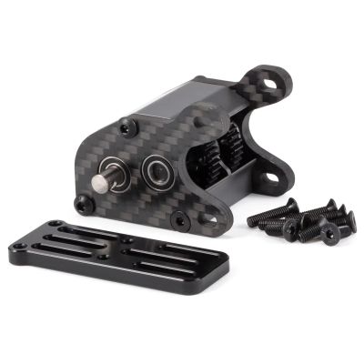 Rc Parts For LCG Rig 1/10 Ultralight Dual Motor Transmission 48P Overdrive Dig Tiny Gearbox RC Crawler(Black)