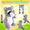 Animal Hand Puppets 11 Inch Safari Jungle Zoo Woodland Puppet Rainforest Grassland Animals Role-Playfor Kids Storytelling Imaginative Pretend Play Teaching Preschool Learning Educational(Raccoon) view 2