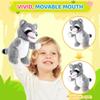 Animal Hand Puppets 11 Inch Safari Jungle Zoo Woodland Puppet Rainforest Grassland Animals Role-Playfor Kids Storytelling Imaginative Pretend Play Teaching Preschool Learning Educational(Raccoon) view 4