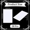 CRASPIRE 28Pcs Poker Size Cut Cards Plastic Casino Bridge Size Cutting Card Smooth Matte White Quality Standard Playing Card Decks for Playing Game Tournaments Poker Texas Hold'em Blackjack Home Games view 2