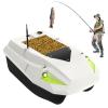 12V RC Bait Boat for Carp Fishing - 100 Points & Auto Return, 3-Speed Modes, 4H Runtime & Low Power Alarm for Precise Bait Deployment 2pos.Point view 1