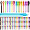Daemson 150PCS Invisible Ink Pen with UV Light, Spy Pens, Black Light Pen view 1