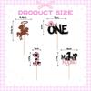 12Pcs Pink Glitter Cowboy My 1st Birthday Cupcake Toppers - Cowboy Hats & Horses Cake Toppers - Western Theme Party Cake Decor for Baby Showers & Birthdays view 4