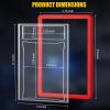 12 Pack Graded Card Slab with PSA Slab Bumper, Hard TPU PSA Slab Protector Guard for Graded Cards, Baseball Card Trading Card Slab Acrylic Hard Sleeves with Label Position PSA Slab Bumper Protection view 2