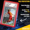 12 Pack Graded Card Slab with PSA Slab Bumper, Hard TPU PSA Slab Protector Guard for Graded Cards, Baseball Card Trading Card Slab Acrylic Hard Sleeves with Label Position PSA Slab Bumper Protection view 4