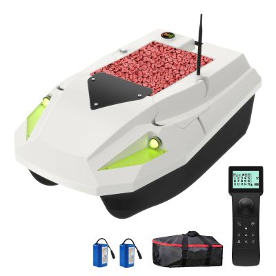 Bait Boat for Carp Fishing, 500M Remote with Memory & Auto Return, 4H Runtime, 2KG Large Hopper, 3-Speed Modes & LED Light, Suitable for Night Fishing, Trolling & Fish Farm Use 100pos.point