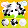 Animal Hand Puppets 11 Inch Safari Jungle Zoo Woodland Puppet Rainforest Grassland Animals Role-Playfor Kids Storytelling Imaginative Pretend Play Teaching Preschool Learning Educational(Zebra) view 3